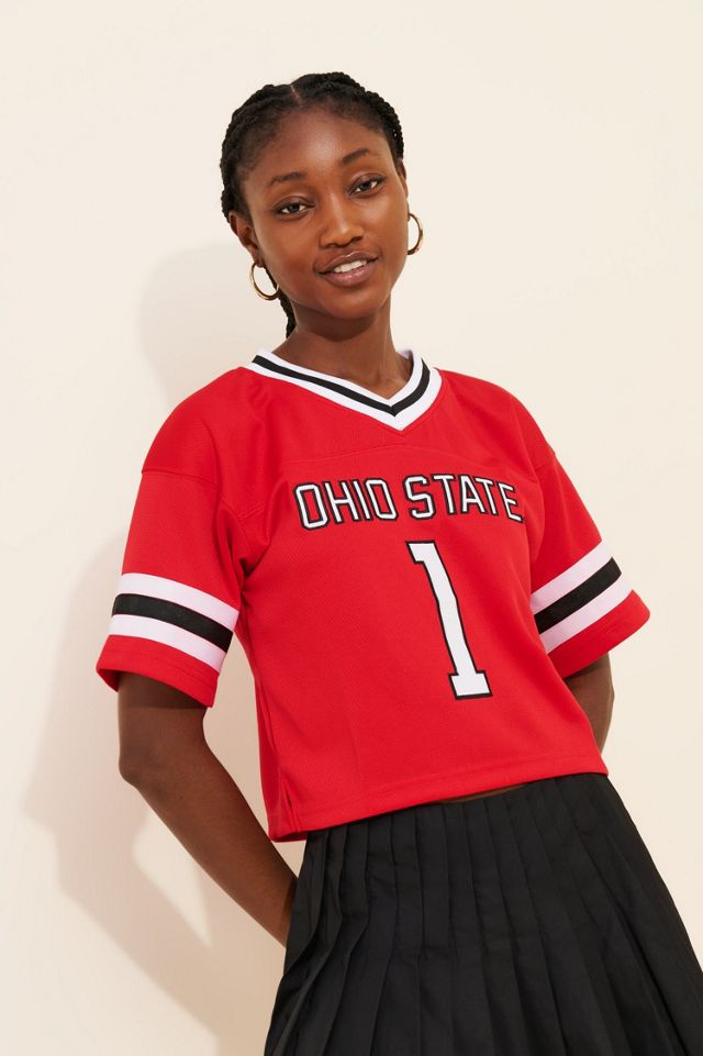 Hype and Vice Ohio State Cropped Football Jersey #2