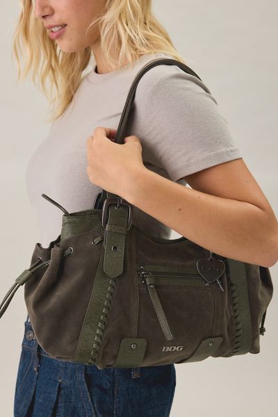 Sac à bandoulière en suède Lou BDG