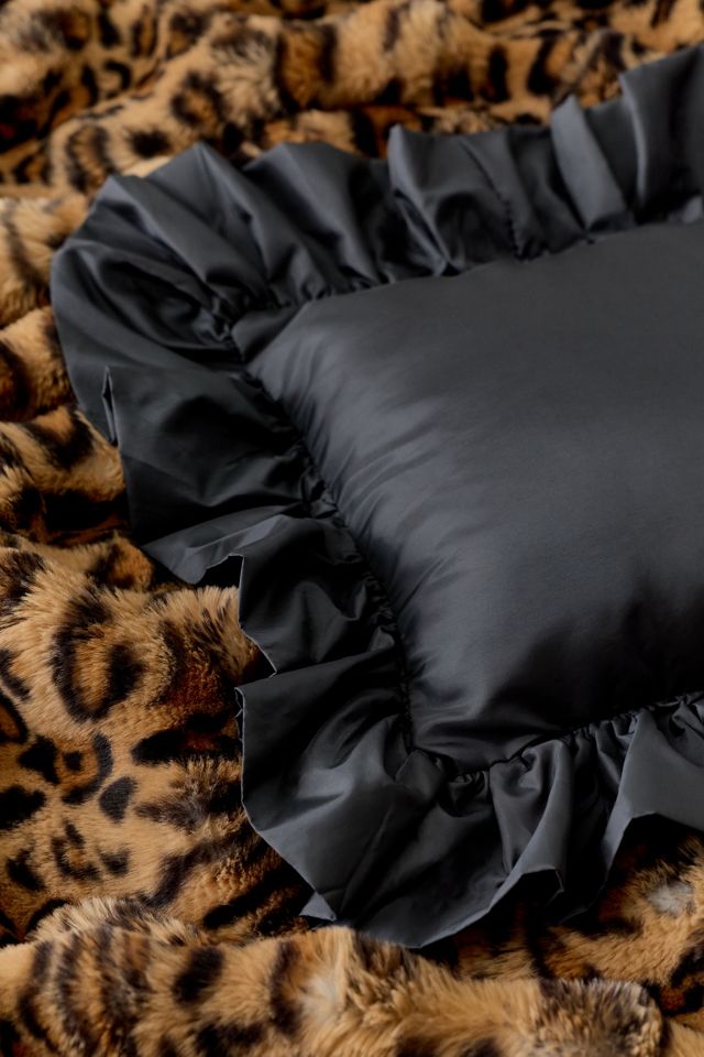 Taffeta Ruffle Throw Pillow #2