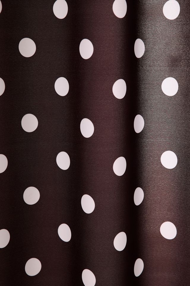 Classic Polka Dot Patterned Shower Curtain #1