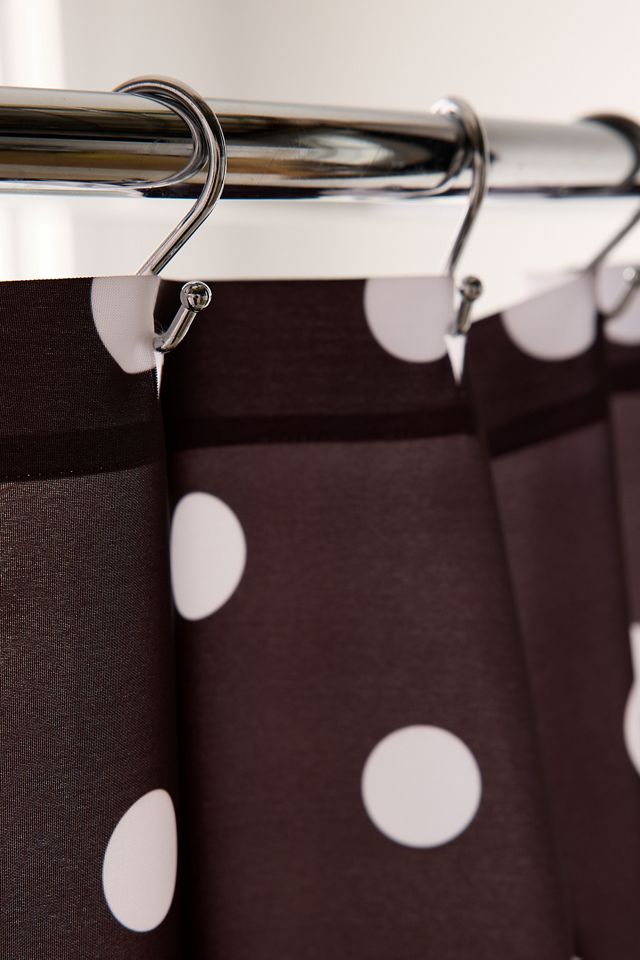 Classic Polka Dot Patterned Shower Curtain #2