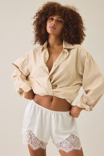 Mini-short en satin avec bordure en dentelle Keepsake Out From Under