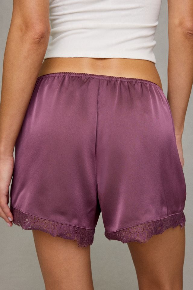 Mini-short en satin avec bordure en dentelle Keepsake Out From Under #1