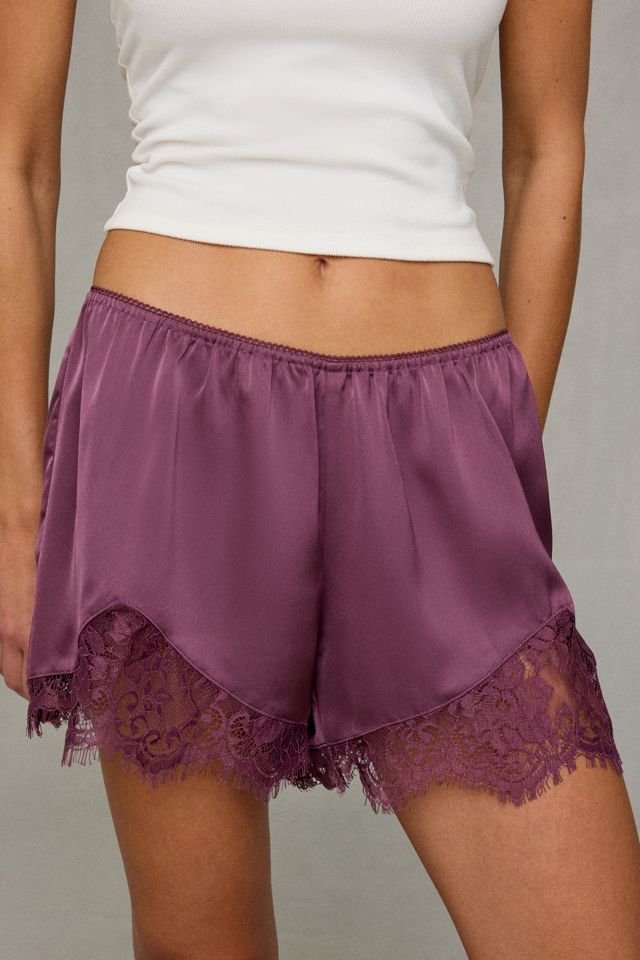 Mini-short en satin avec bordure en dentelle Keepsake Out From Under #3
