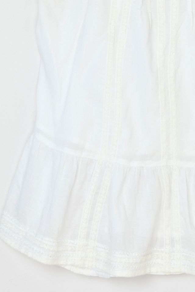 Vintage Y2k Lace-Edged Pleated Top #2