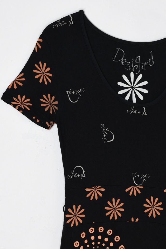 Vintage Y2k Desigual Printed Midi Dress #1