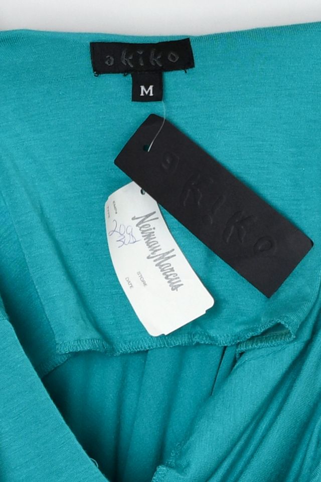 Vintage Y2k Teal Top with Leather Straps #4