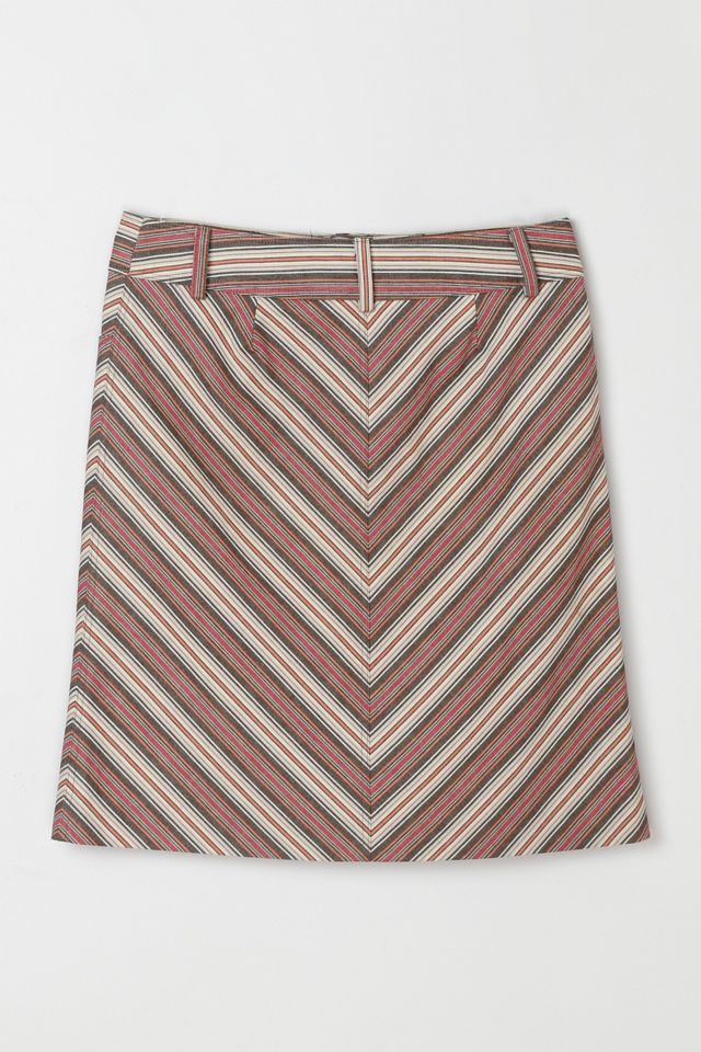 Vintage Y2k Striped Mini Skirt #2