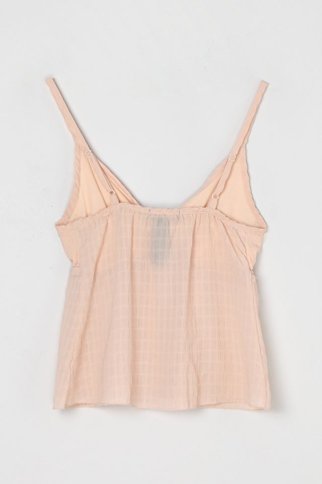 Vintage Y2k Light Pink Tied Crop Top #2