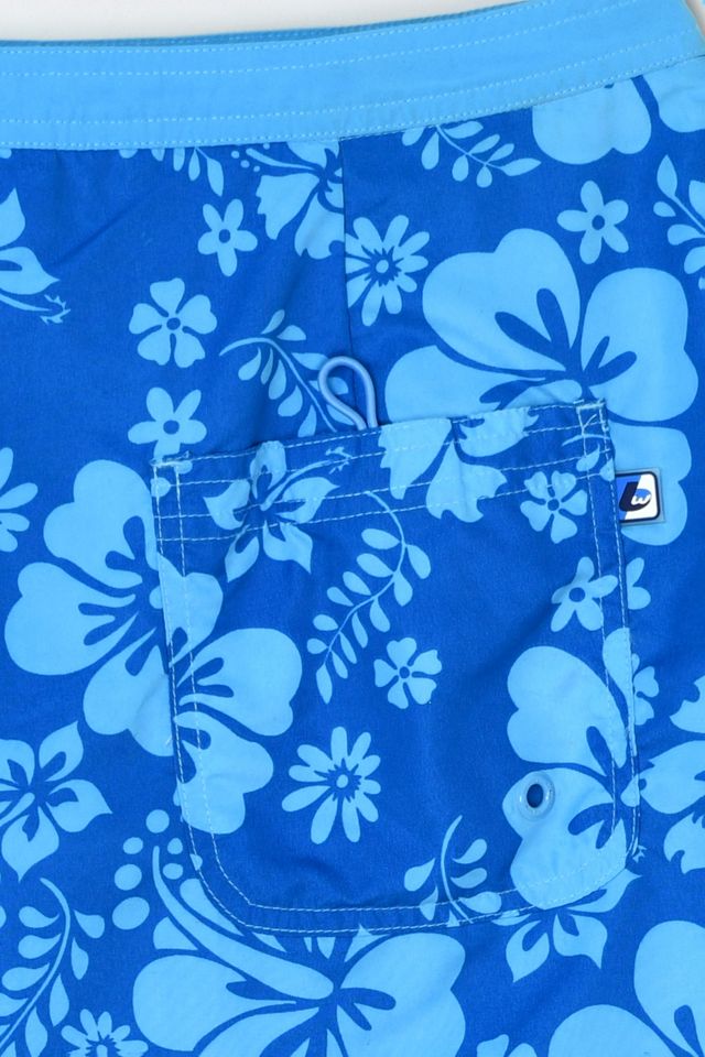 Vintage Y2k Blue Tropical Patterned Wrap Mini Skirt #3