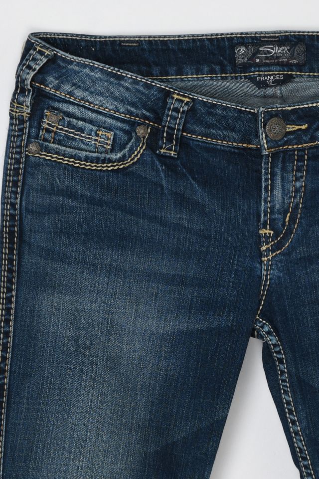 Vintage Y2k Silver Jeans Co Dark Wash Low-Rise Flared Jeans #1