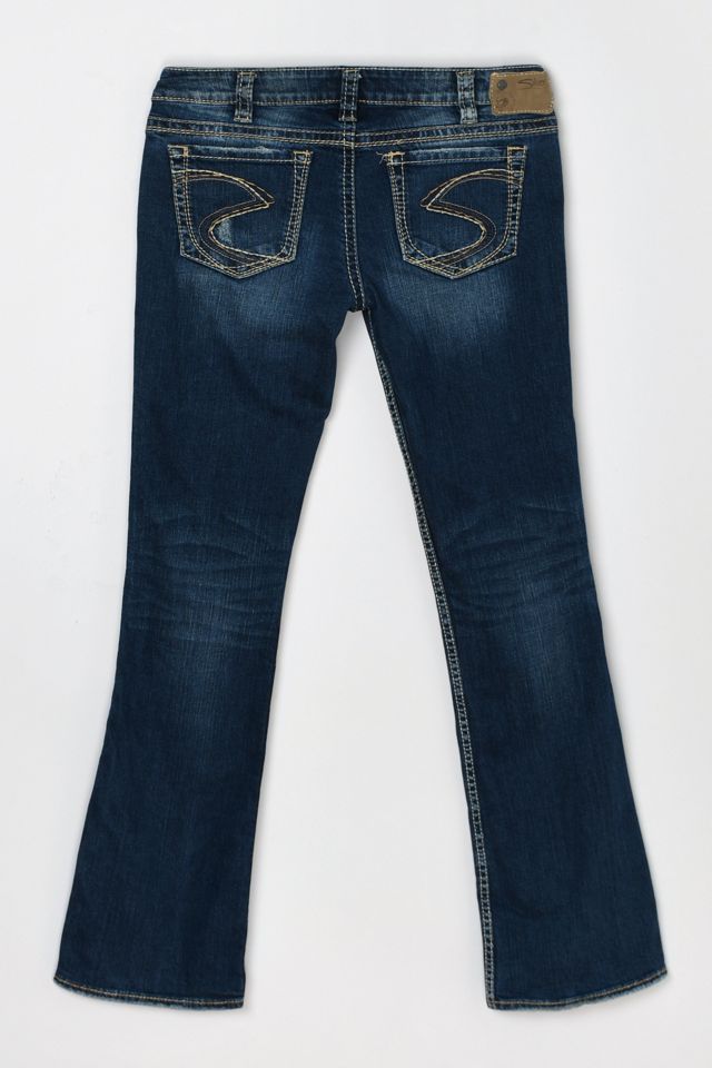 Vintage Y2k Silver Jeans Co Dark Wash Low-Rise Flared Jeans #2