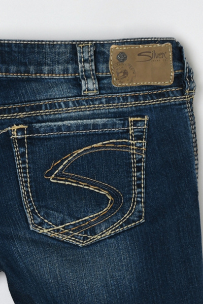 Vintage Y2k Silver Jeans Co Dark Wash Low-Rise Flared Jeans