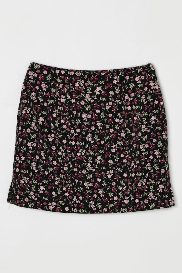Vintage 90s Flower Print Mini Skirt #2