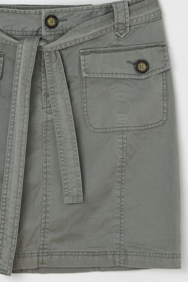 Vintage Y2k Cargo Mini Skirt with Tied Belt #1