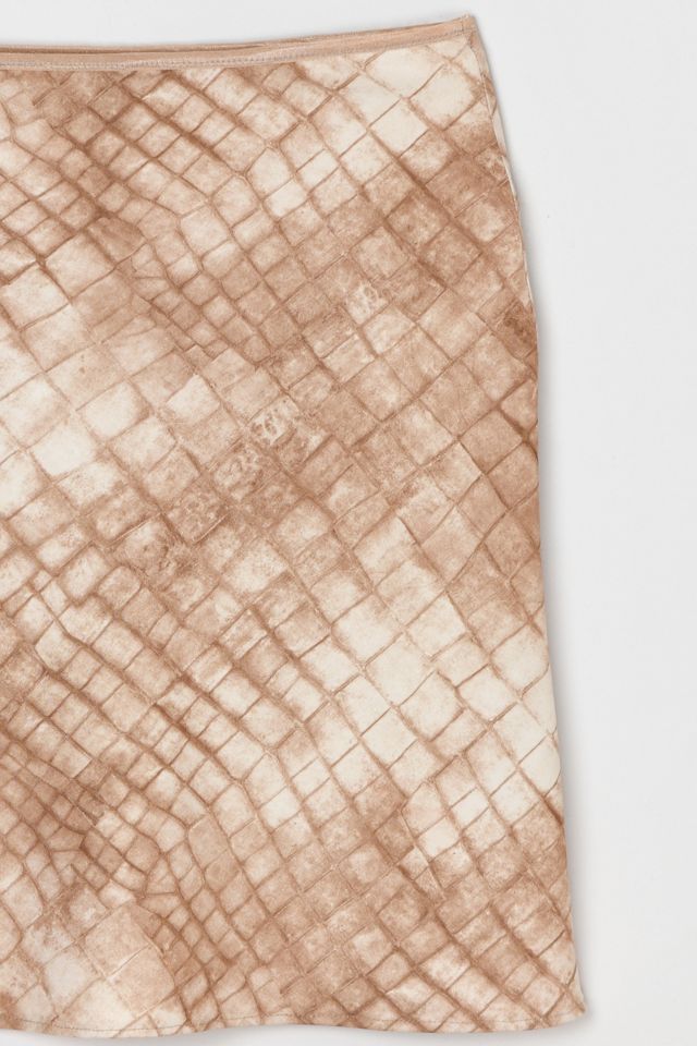 Vintage Y2k Tan Printed Mini Skirt #1