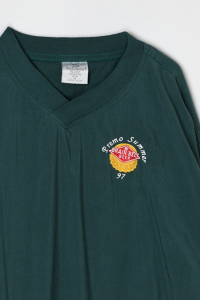 Vintage 90s Grain Belt Beer Pullover Windbreaker