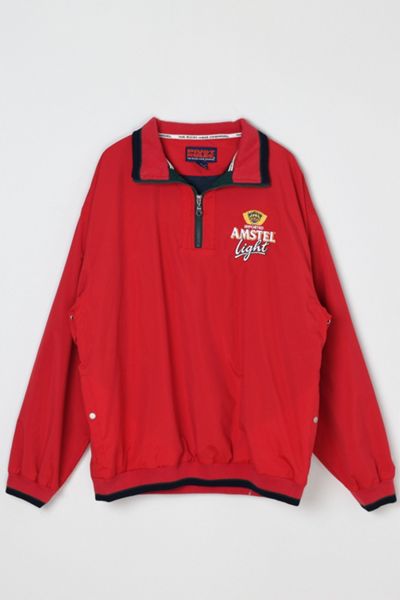 Vintage Y2k Amstel Light Quarter-Zip Windbreaker