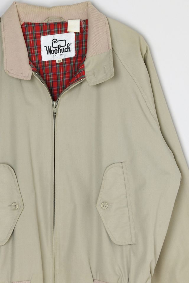 Vintage 70s Woolrich Plaid-Lined Khaki Jacket #1