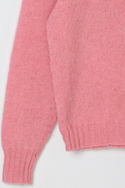 Vintage 1950s Pink Shetland Wool Fair Isle Sweater