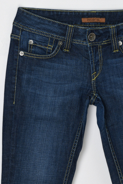 Vintage Y2k Arden B. Contrast-Stitched Flared Low-Rise Jeans