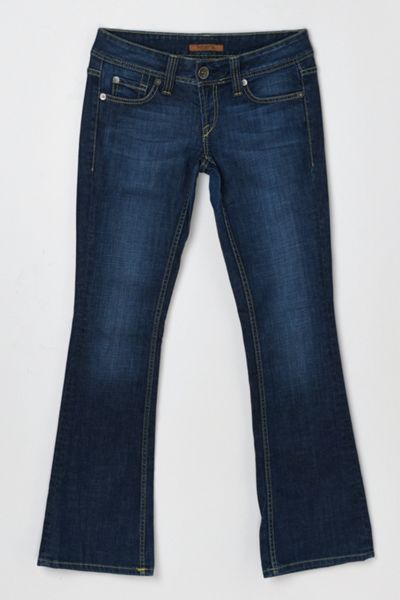 Vintage Y2k Arden B. Contrast-Stitched Flared Low-Rise Jeans