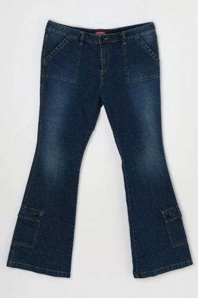 Vintage Y2k Flared Cargo Jeans