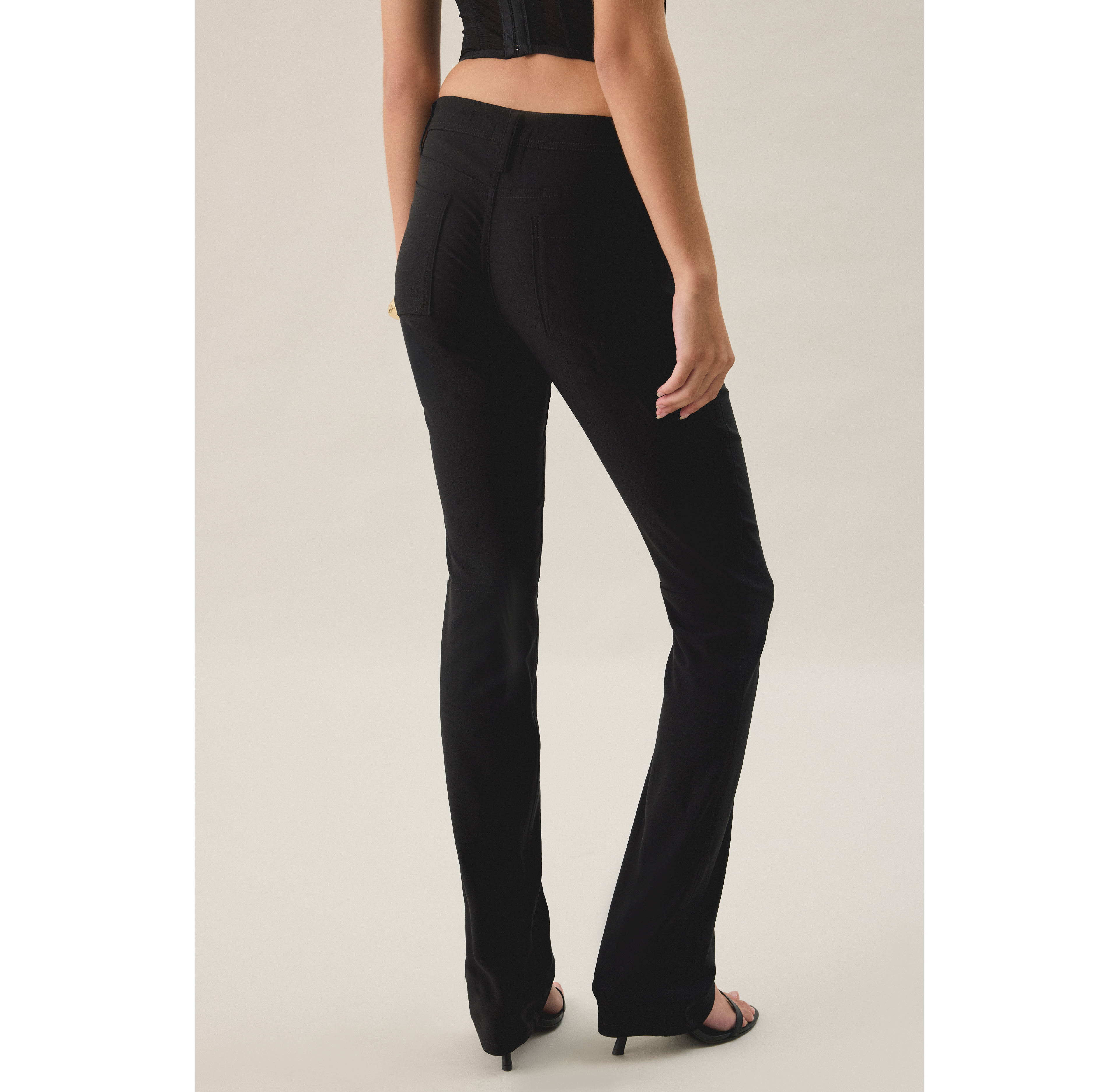 BDG Kimmy Bengaline Stretch Ultra Low-Rise Bootcut Pants