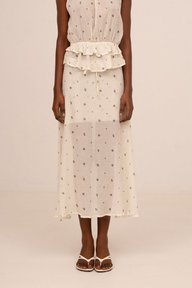 Carmen Says Lumea Floral Print Midi Skirt #1