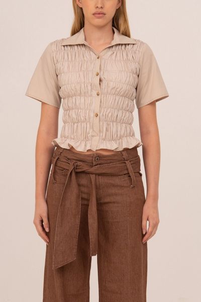 Carmen Says Sorelle Striped Smocked Top