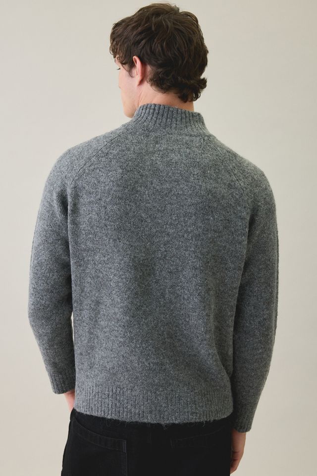 UO Wooly Marled Everyday Quarter-Zip Sweater #4