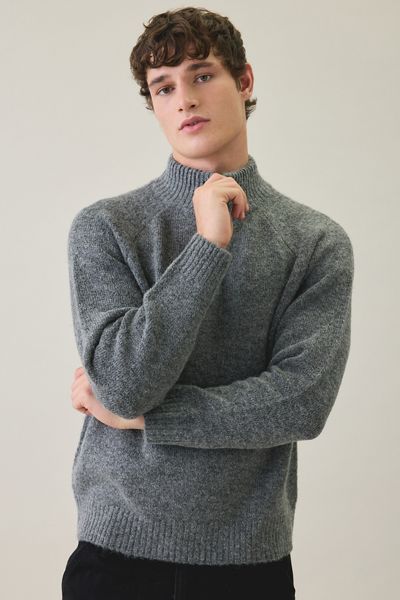 UO Wooly Marled Everyday Quarter-Zip Sweater