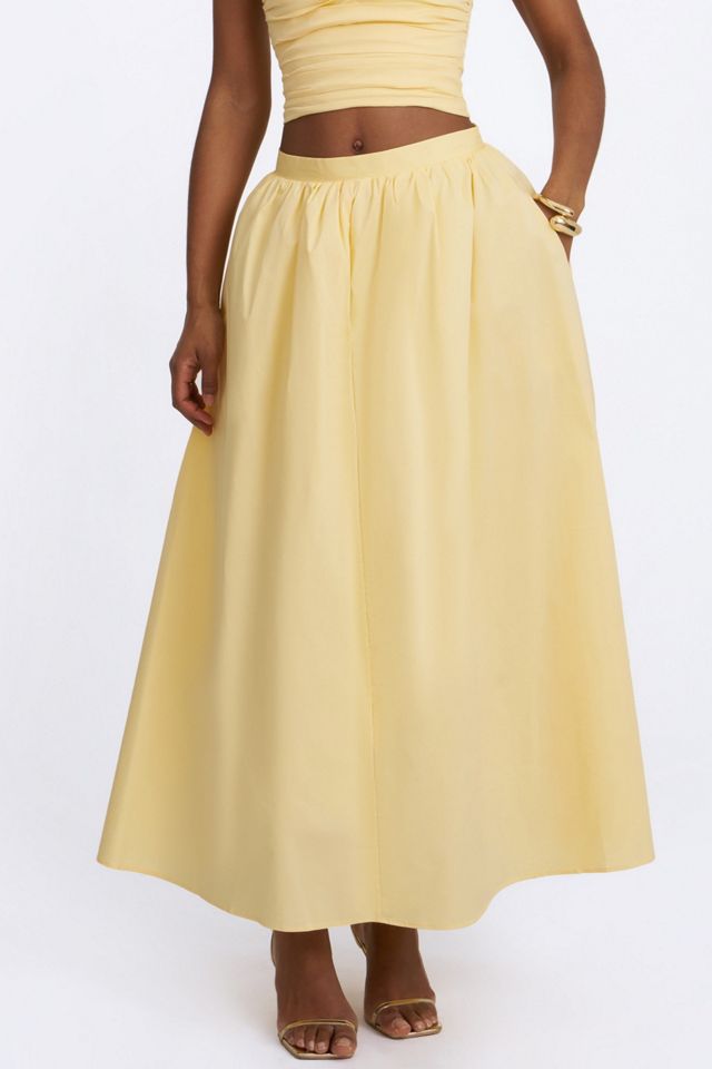 Miss Circle Wina Cotton Poplin Low-Waisted Maxi Skirt #2