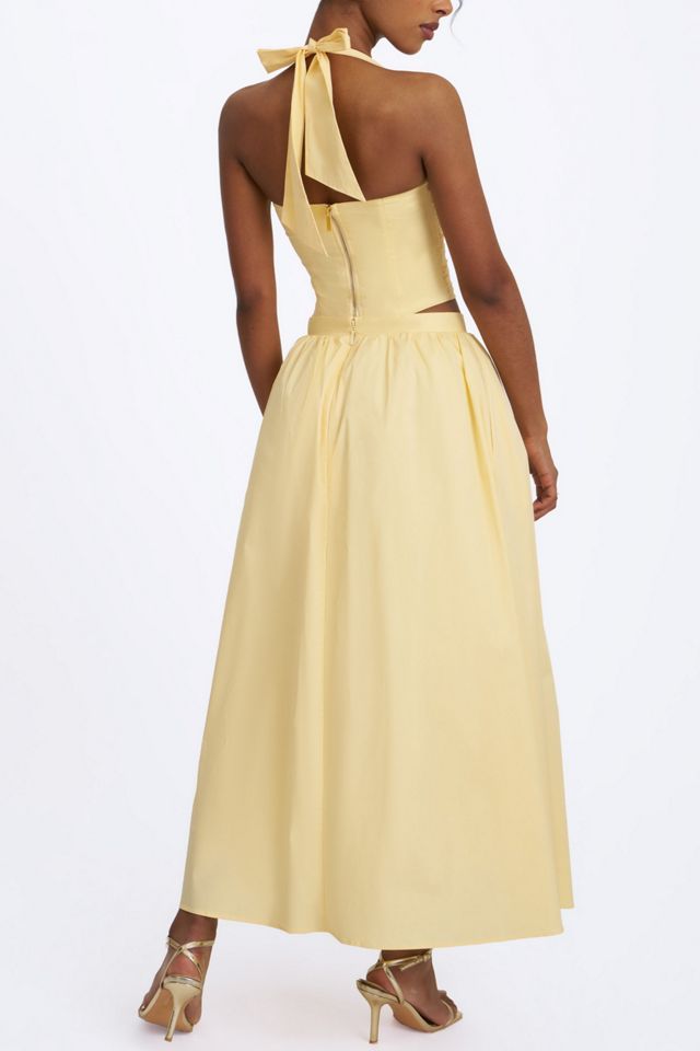 Miss Circle Wina Cotton Poplin Low-Waisted Maxi Skirt #4