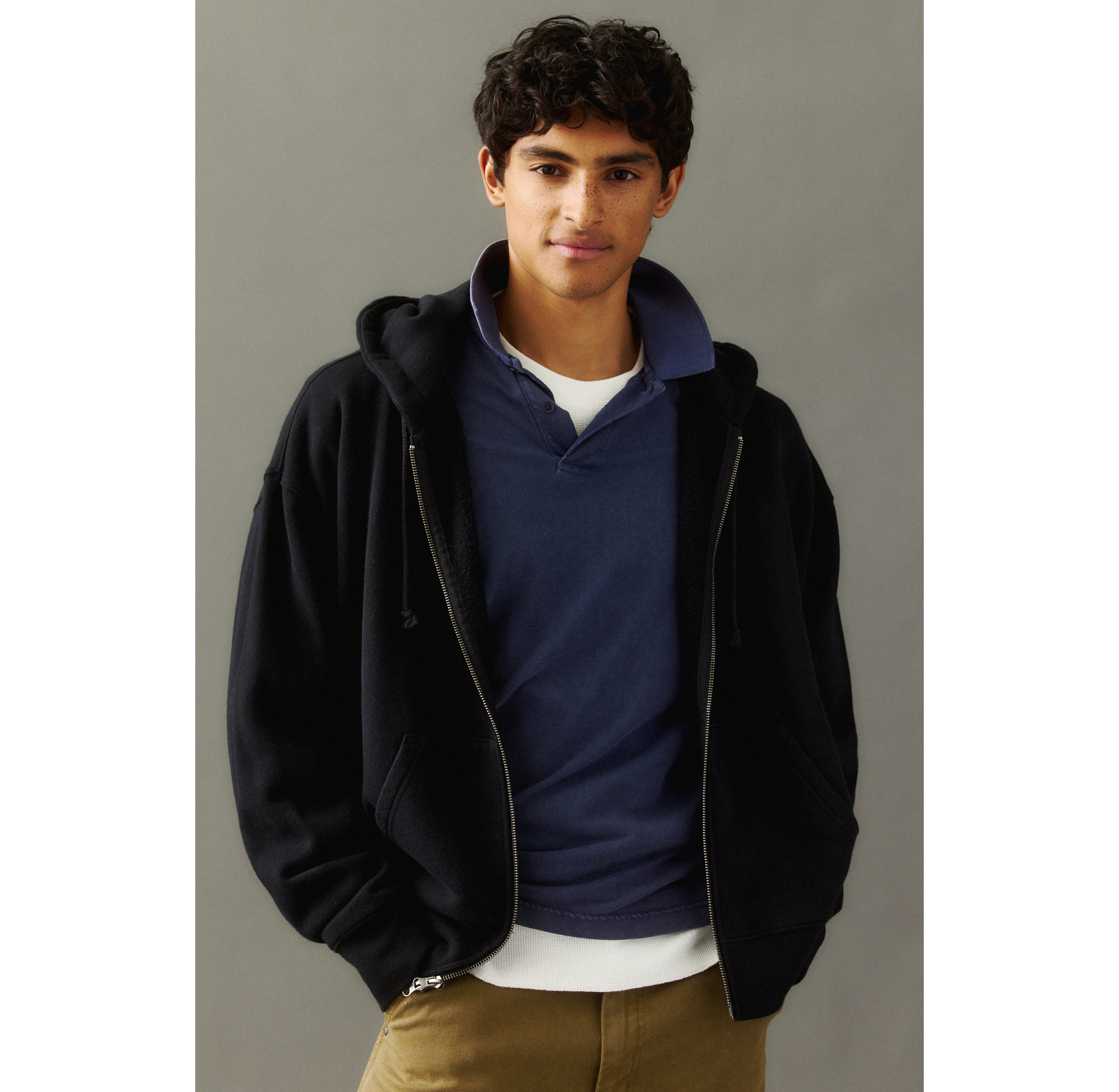 Standard Cloth Anchor Zip-Up Hoodie Sweatshirt