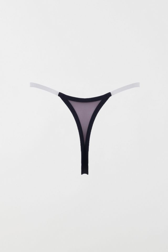 LECHERY® Lustrous Clear Strap Invisible Thong #3