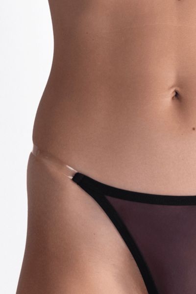 LECHERY® Lustrous Clear Strap Invisible Thong