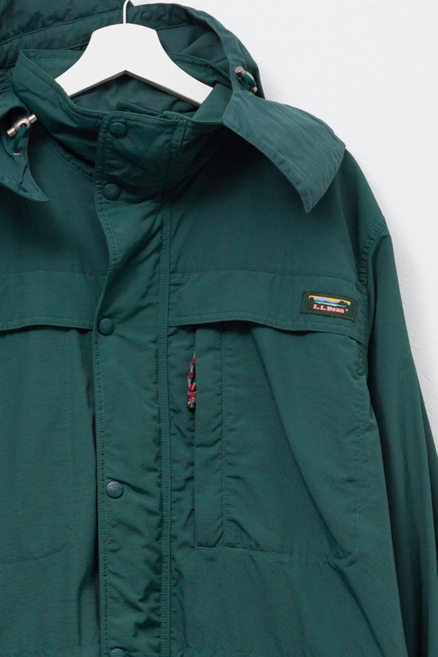 Vintage 1990s L.L. Bean Hunter Green Nylon Parka Jacket #1