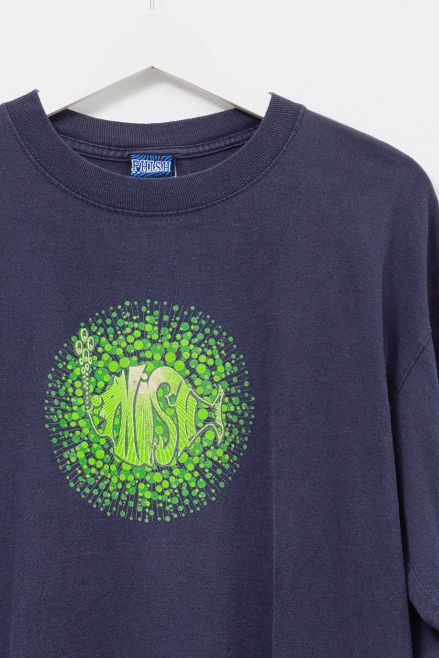 Vintage 1990s Phish Graphic Long Sleeve Navy Blue Band T-Shirt #1