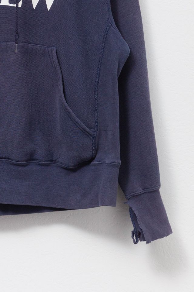 Vintage 1990s Distressed Yale Crew Reverse Weave Hoodie Sweatshirt #2