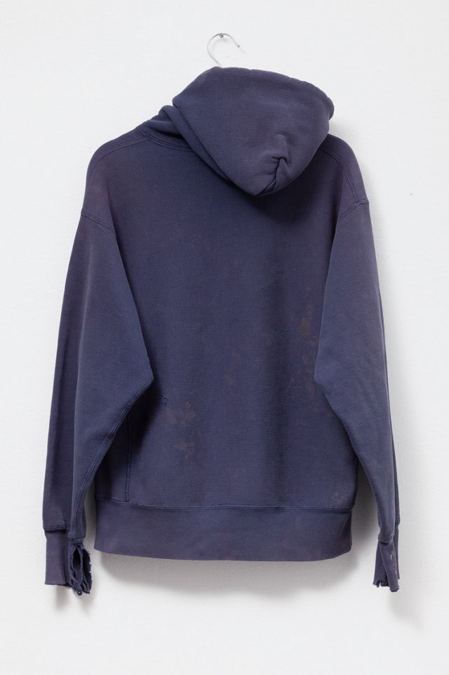 Vintage 1990s Distressed Yale Crew Reverse Weave Hoodie Sweatshirt #3