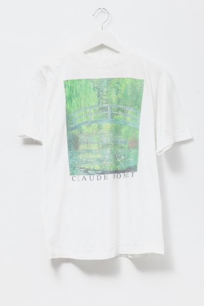 Vintage 1990s Distressed Claude Monet Fine Art Graphic T-Shirt