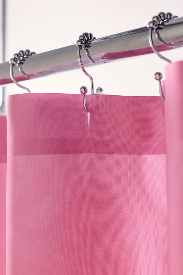 Pink Palm Trees Printed Shower Curtain #3