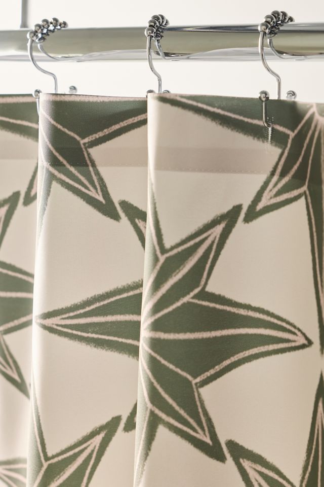 Paper Stars Patterned Shower Curtain #2