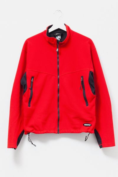 Vintage 1990s Mountain Equipment Red Fleece Made in USA