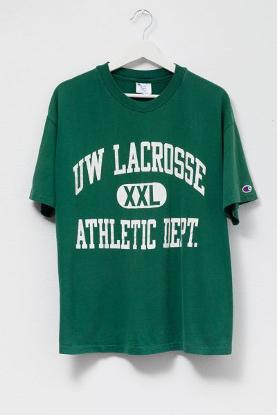 Vintage 1990s Champion UW Lacrosse Athletic Dept Graphic T-Shirt Made in USA