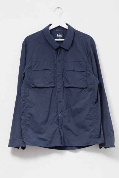Vintage Y2K REI Nylon Button Up Breathable Travel Hiking Shirt