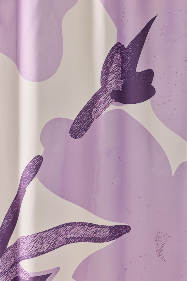 Gentle Flowers Patterned Shower Curtain #1