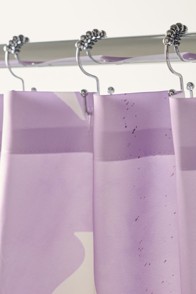 Gentle Flowers Patterned Shower Curtain #2