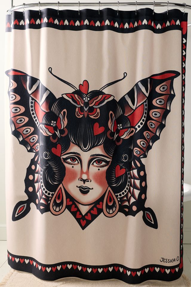 Jessica O. Peaceful Queen Of My Heart Printed Shower Curtain #1